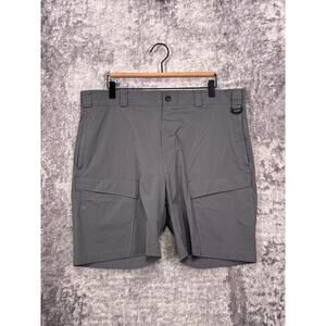 Mack Weldon Shorts XL Mens Aquaterra Gray Nylon Ripstop Utility Tech